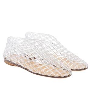 The Row Sleek Clear Mara Flats Size 6.5